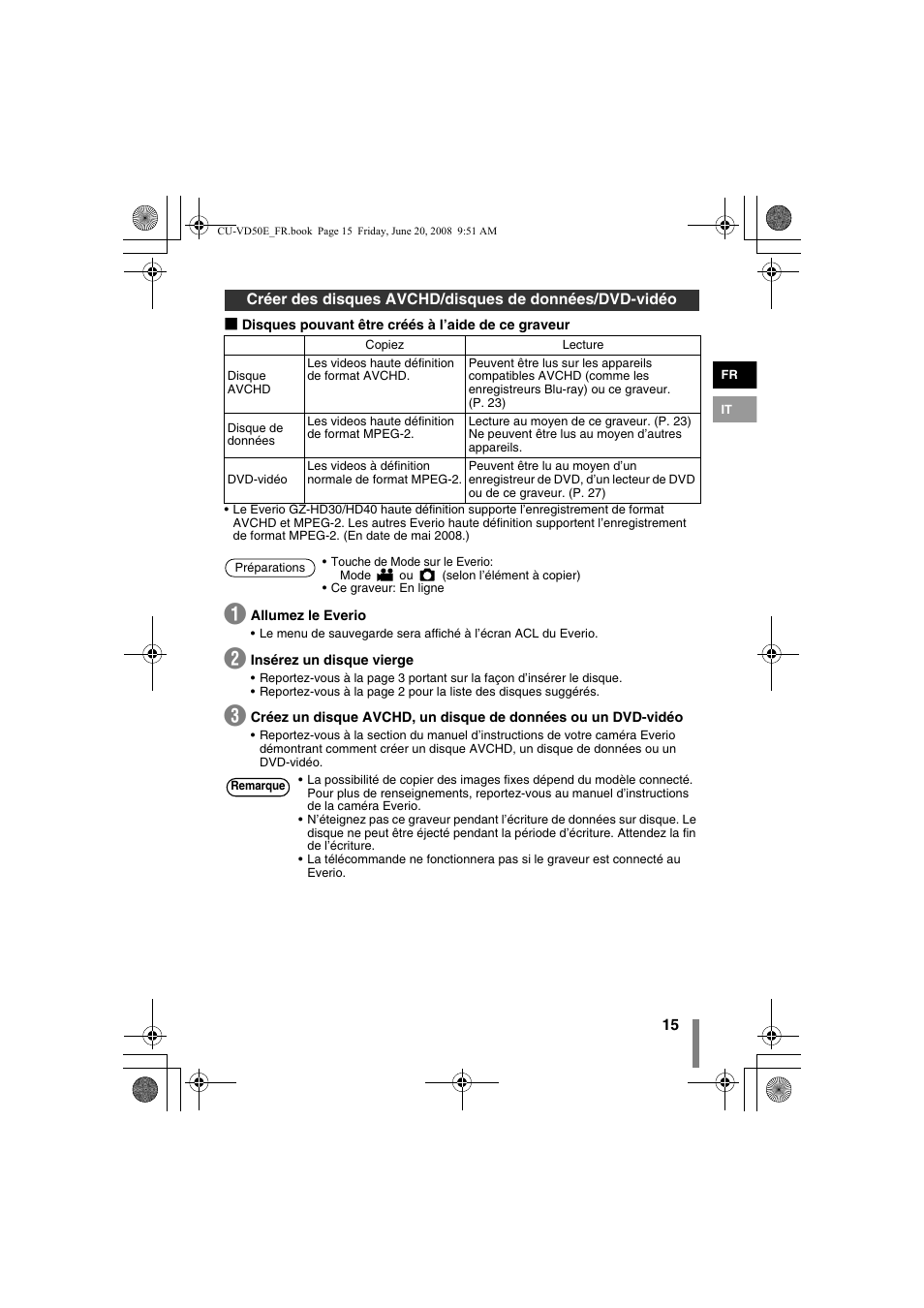 JVC CU-VD50 User Manual | Page 15 / 104