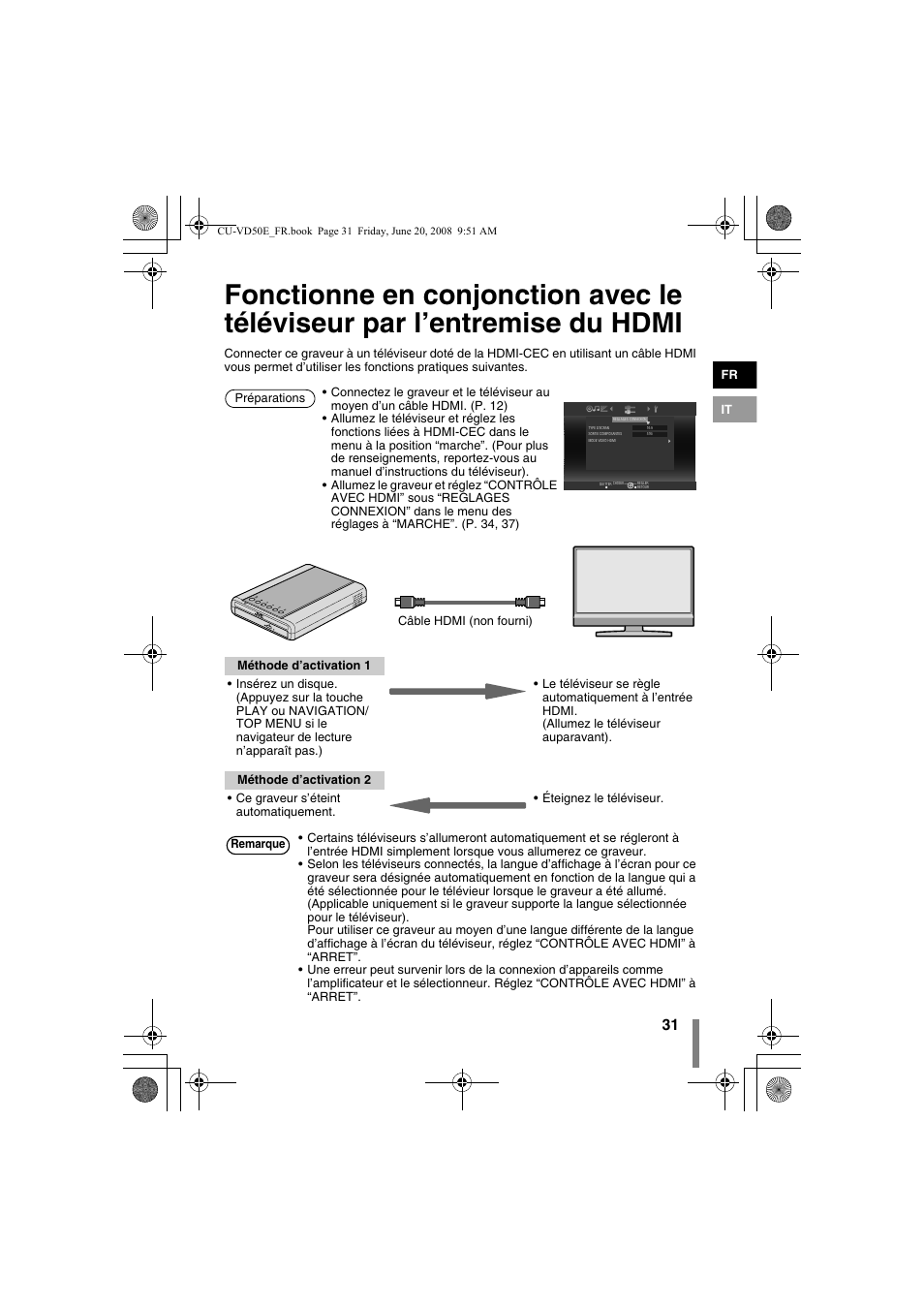 JVC CU-VD50 User Manual | Page 31 / 104