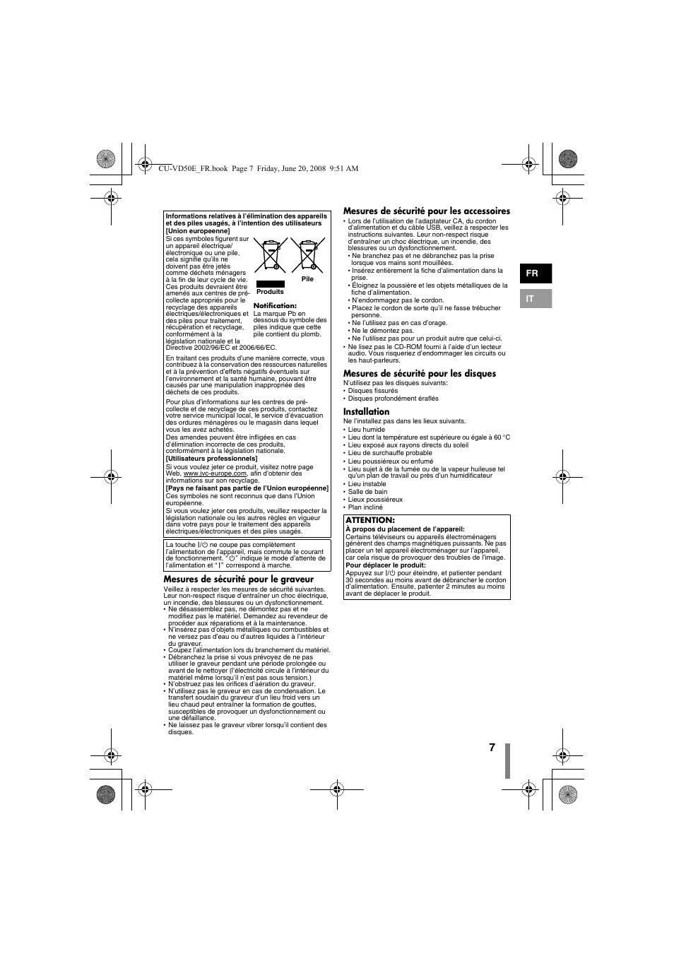 JVC CU-VD50 User Manual | Page 7 / 104