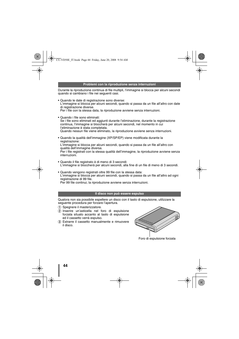 O. (pag. 44) | JVC CU-VD50 User Manual | Page 94 / 104