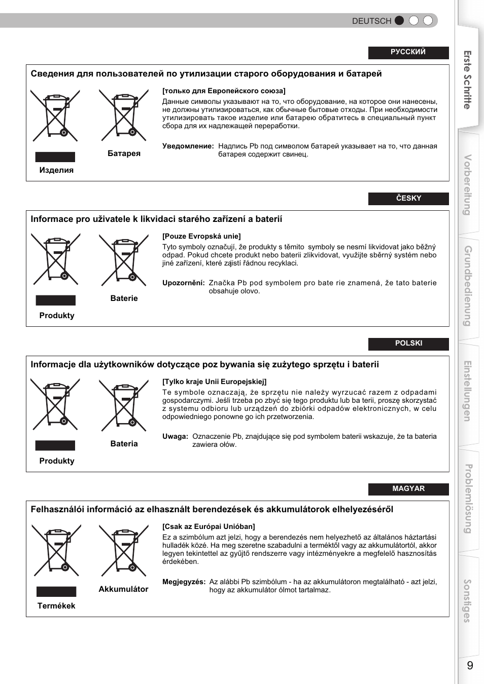 JVC DLA-HD350 User Manual | Page 9 / 173