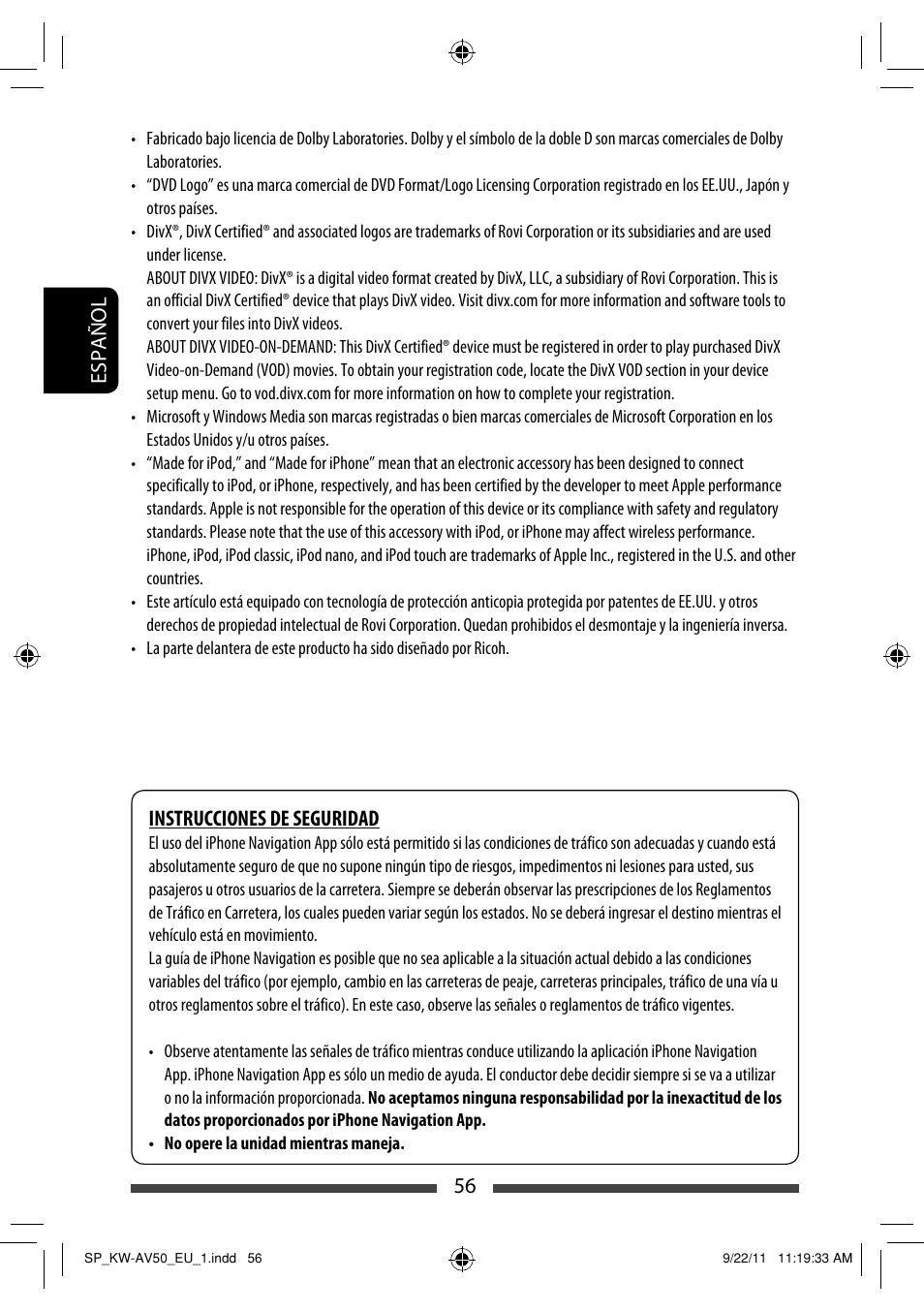 JVC KW-AV50 User Manual | Page 116 / 183