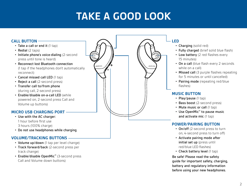 Take a good look | Plantronics Backbeat 903+ User Manual | Page 2 / 9