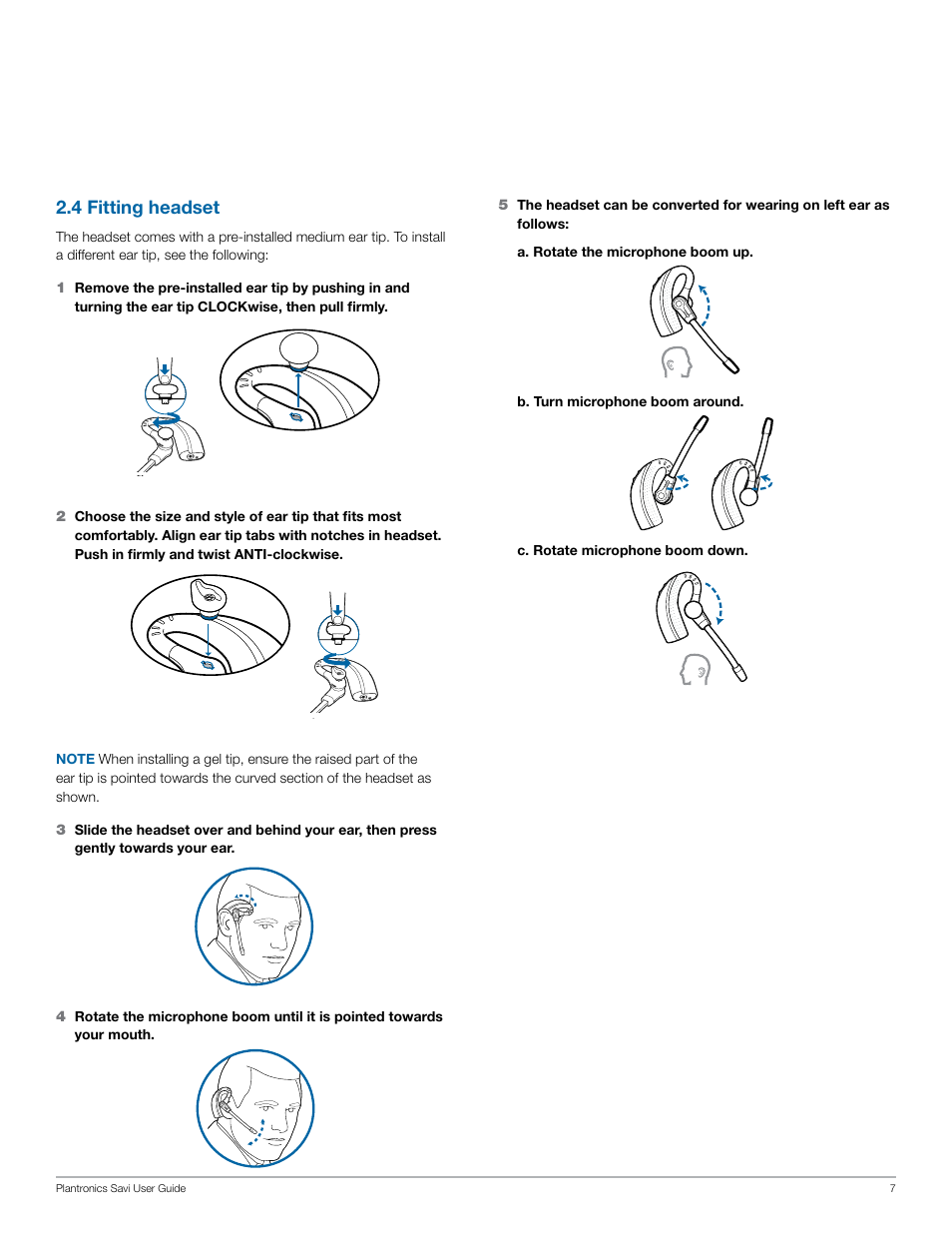 4 fitting headset | Plantronics Savi W430 User Manual | Page 7 / 18