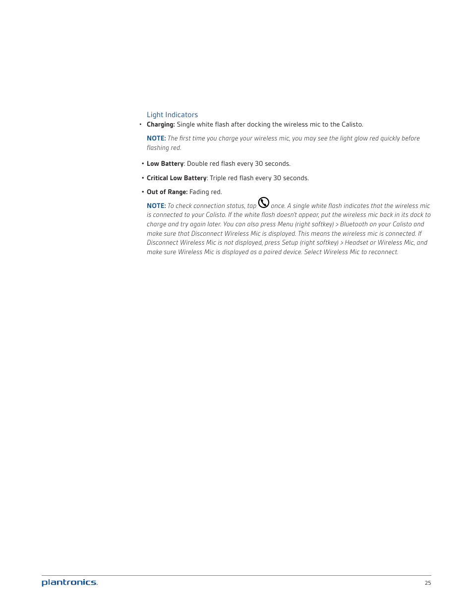 Plantronics Calisto 835m User Manual | Page 25 / 34