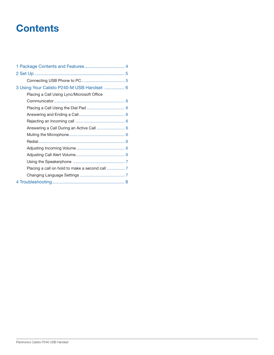 Plantronics Calisto 240-M User Manual | Page 3 / 9