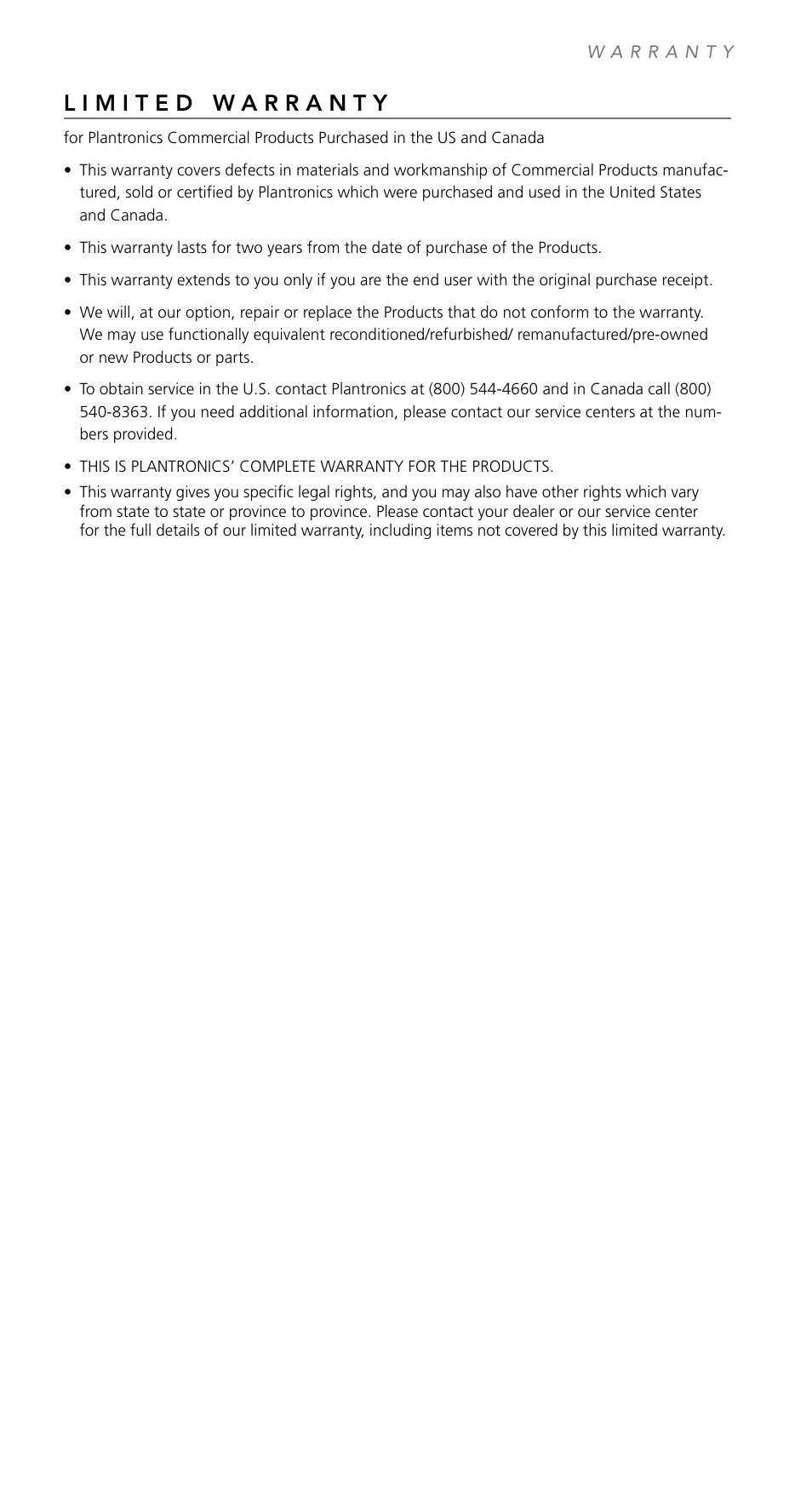Plantronics TriStar User Manual | Page 36 / 40