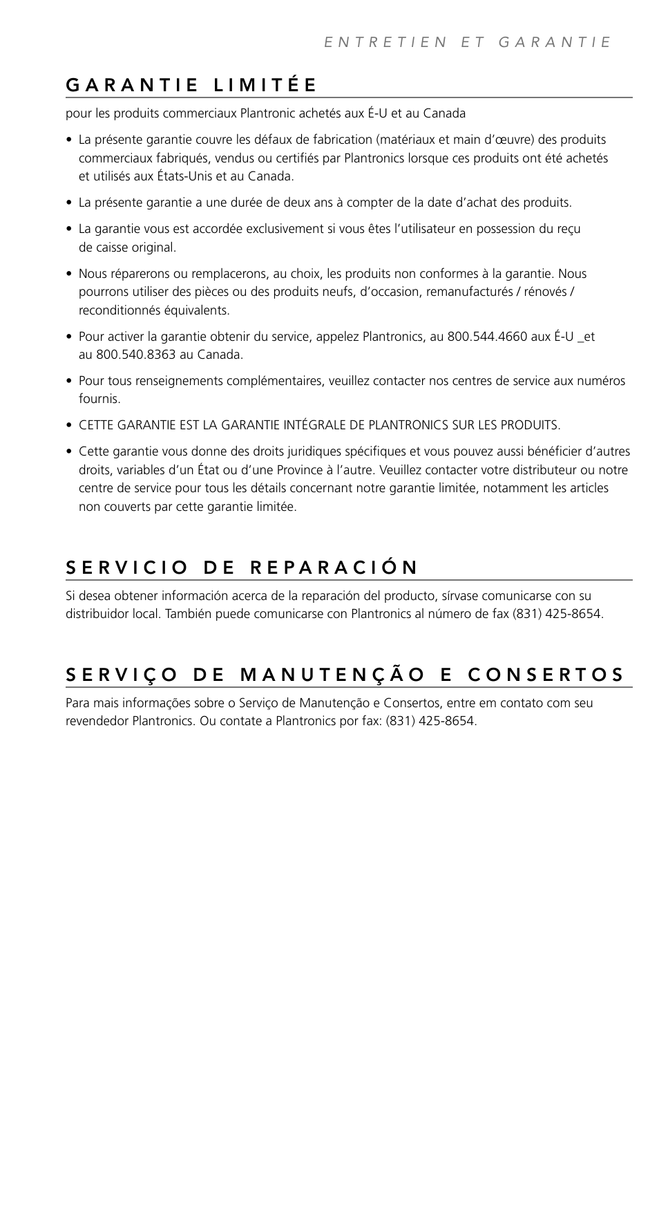 Plantronics TriStar User Manual | Page 37 / 40