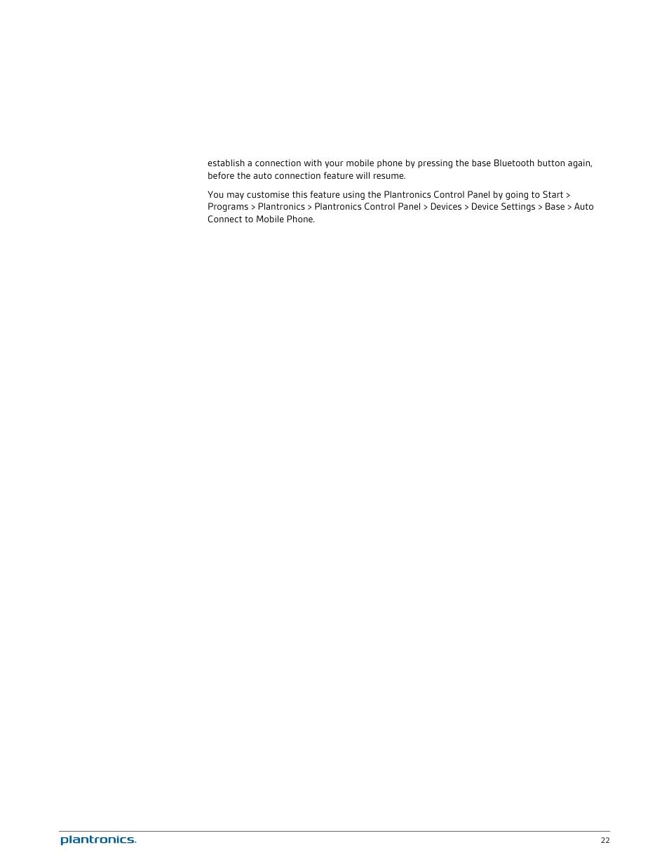 Plantronics Savi W740-M User Manual | Page 22 / 38