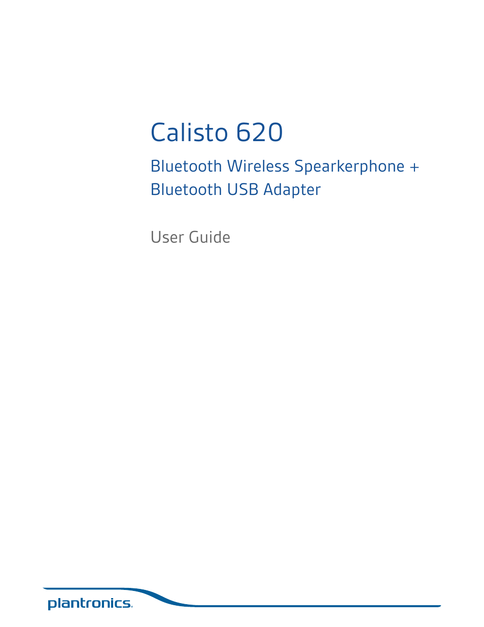 Plantronics Calisto 620 User Manual | 18 pages