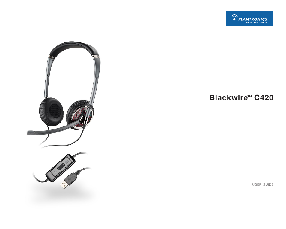 Plantronics Blackwire 420 User Manual | 5 pages