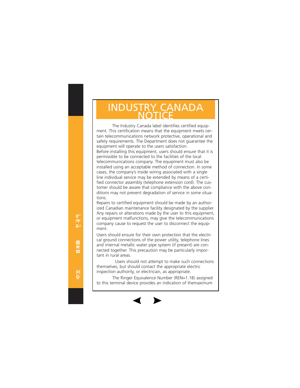 Industry canada notice | Plantronics DuoPro User Manual | Page 10 / 18