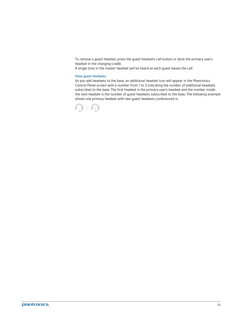 View guest headsets | Plantronics Savi W730-M User Manual | Page 24 / 36