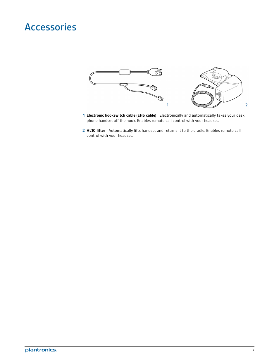 Accessories | Plantronics Savi W730-M User Manual | Page 7 / 36