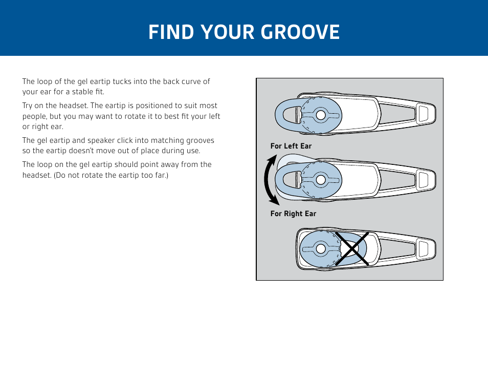 Find your groove | Plantronics Savor M1100 User Manual | Page 4 / 12