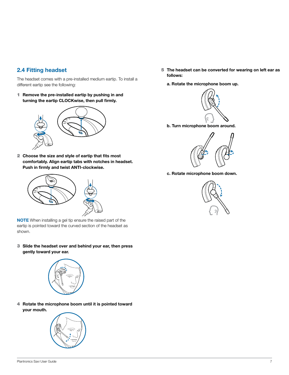 4 fitting headset | Plantronics Savi W430-M User Manual | Page 7 / 19