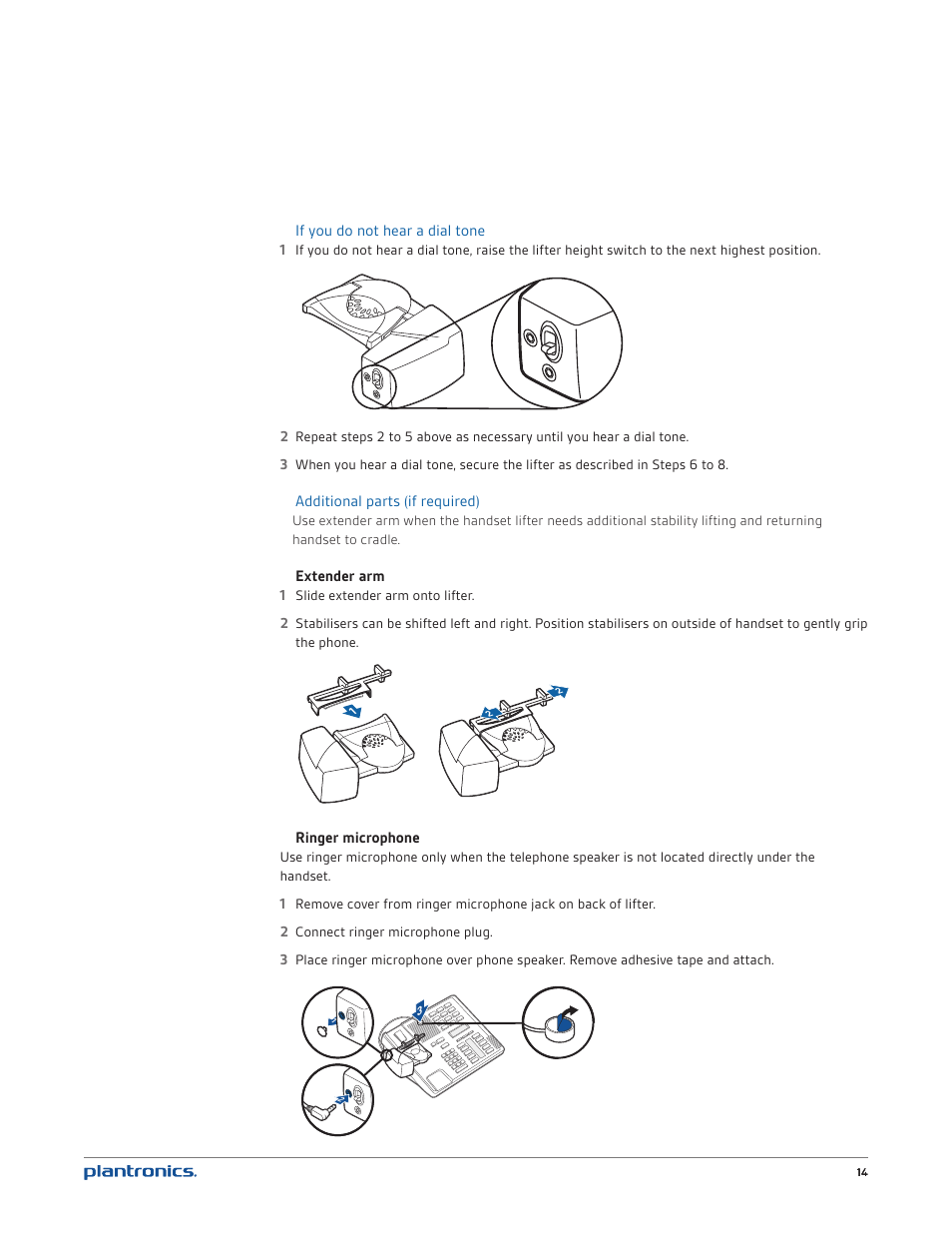 Plantronics CS540 User Manual | Page 14 / 24