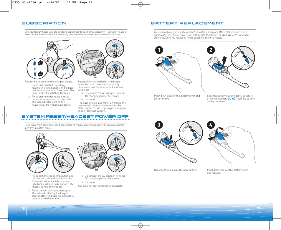 Plantronics CS55H User Manual | Page 10 / 11