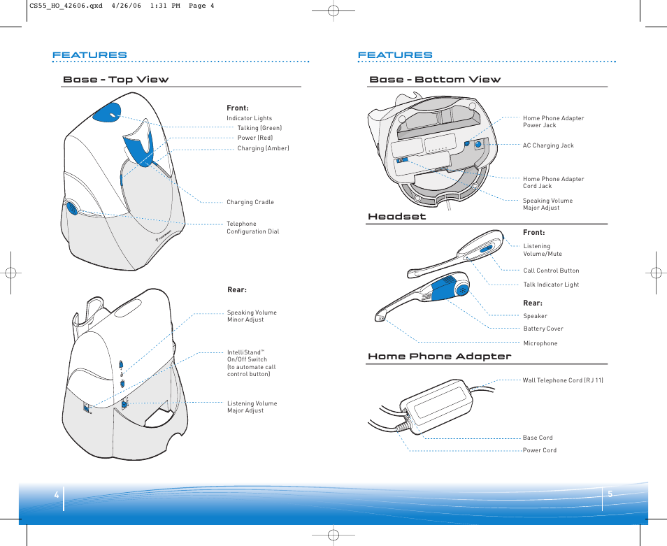 Plantronics CS55H User Manual | Page 3 / 11