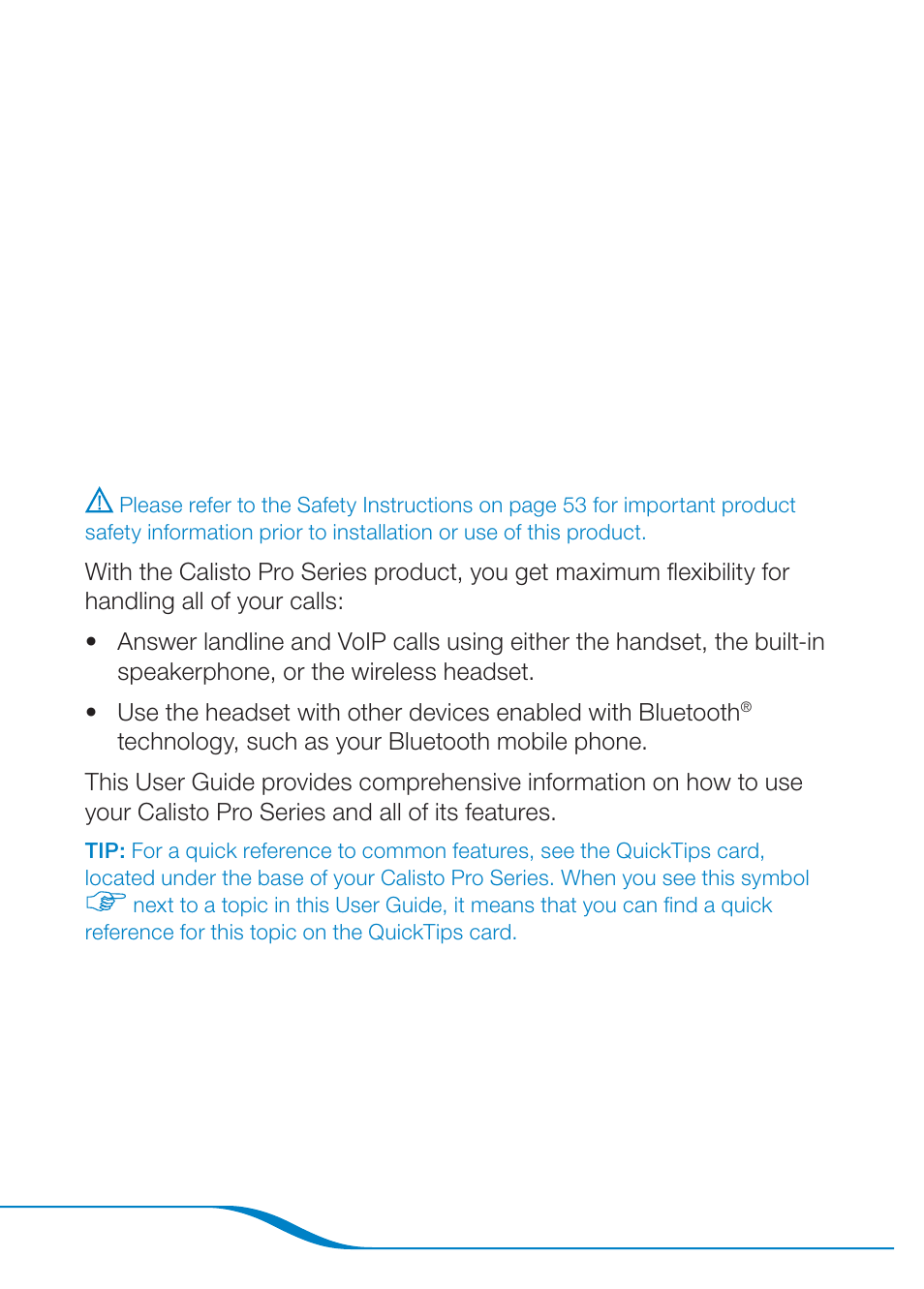 Plantronics Calisto Pro Series User Manual | Page 2 / 60
