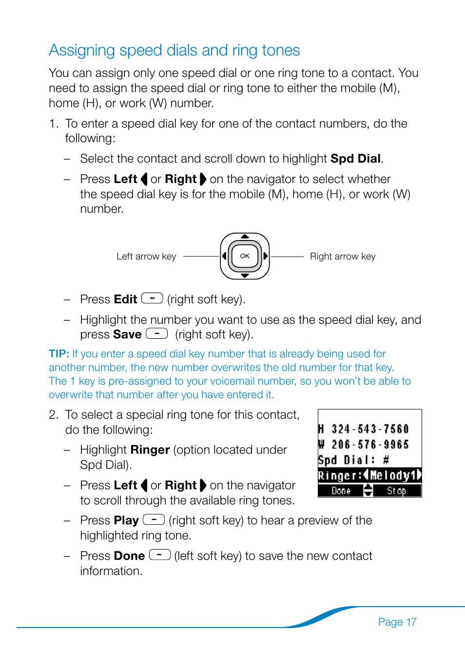 Assigning speed dials and ring tones | Plantronics Calisto Pro Series User Manual | Page 23 / 60