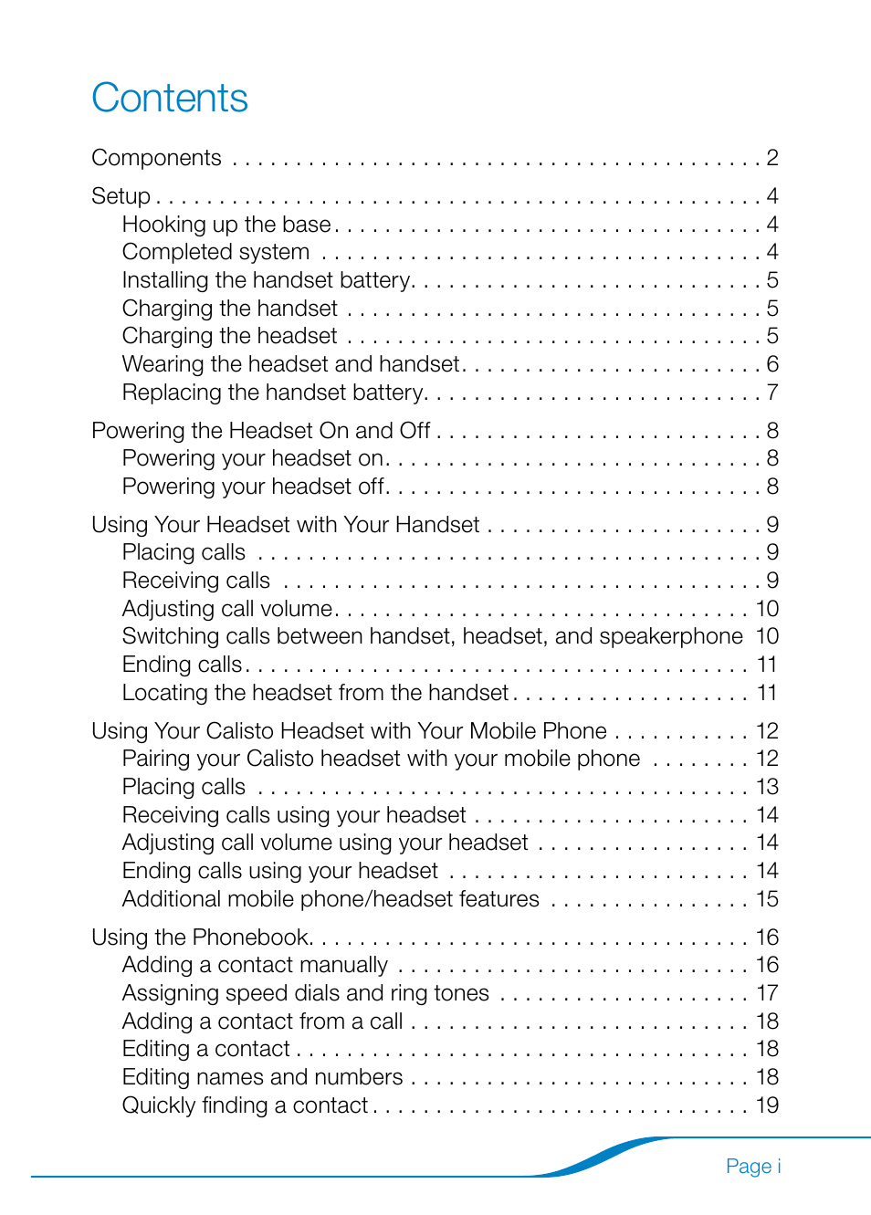 Plantronics Calisto Pro Series User Manual | Page 3 / 60
