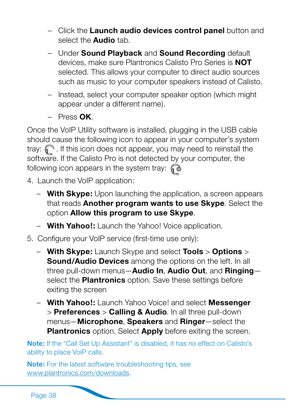 Plantronics Calisto Pro Series User Manual | Page 44 / 60