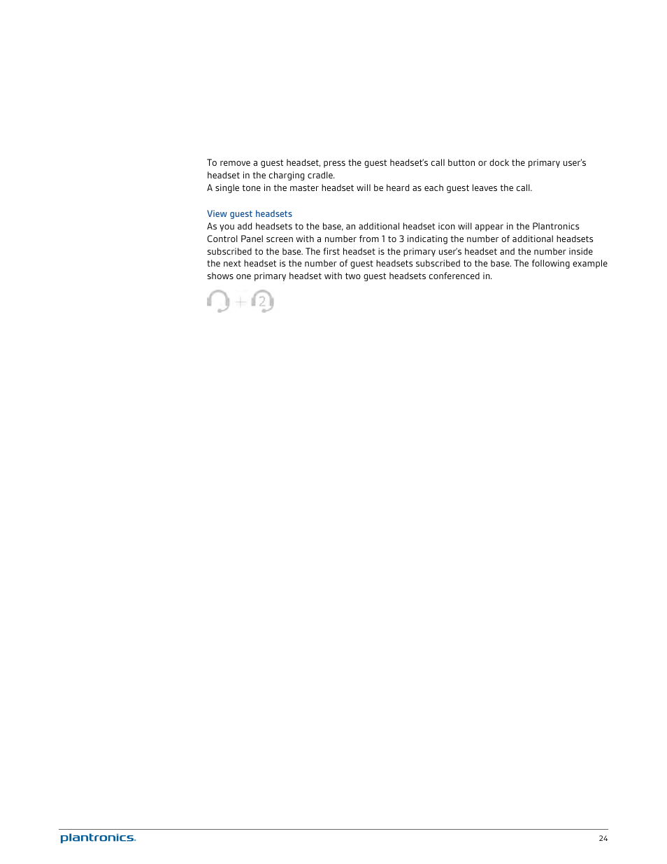 View guest headsets | Plantronics Savi 720-M User Manual | Page 24 / 35