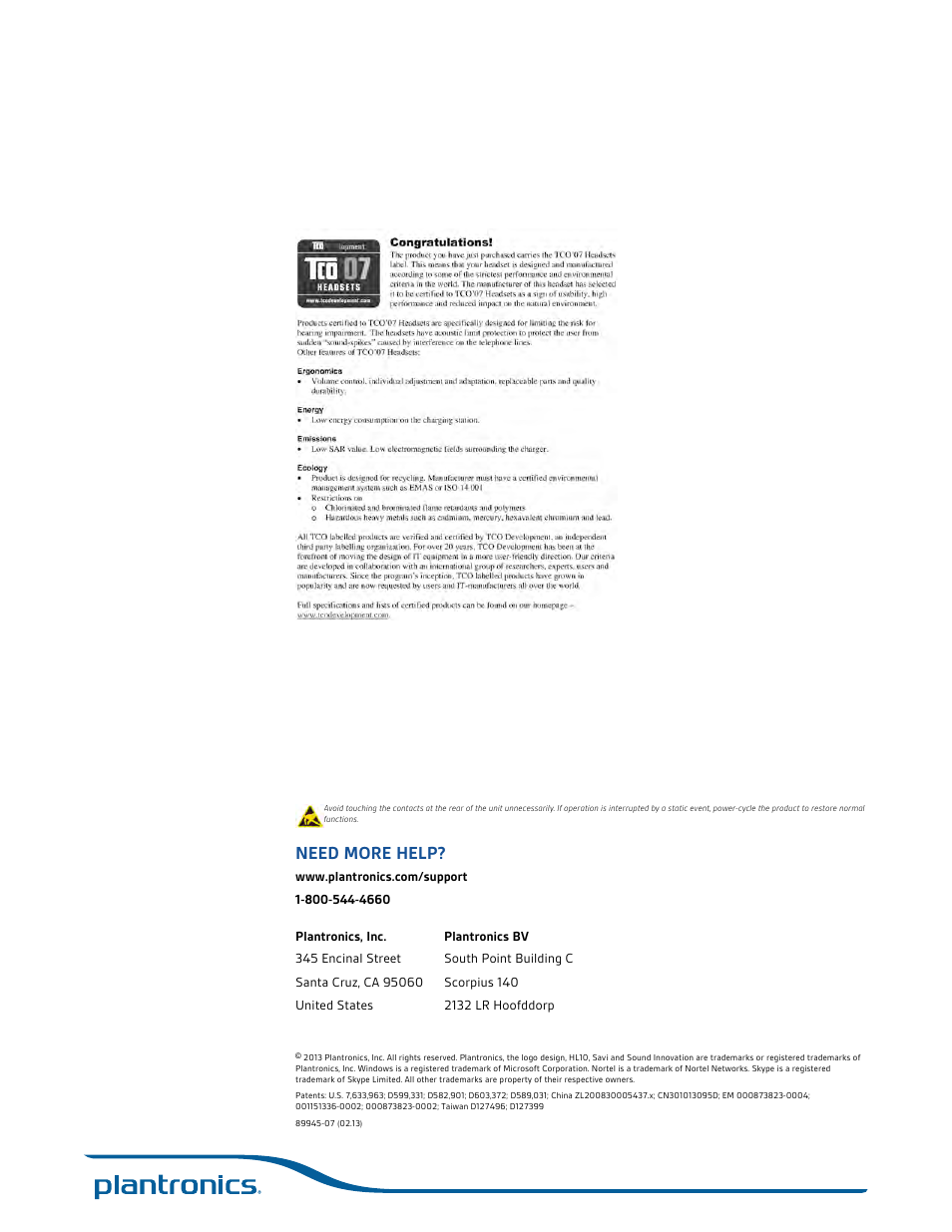 Need more help | Plantronics Savi 720-M User Manual | Page 35 / 35