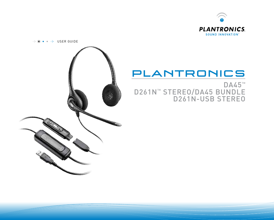 Plantronics DA45 User Manual | 6 pages