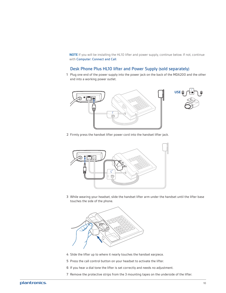 Plantronics MDA200 User Manual | Page 10 / 18