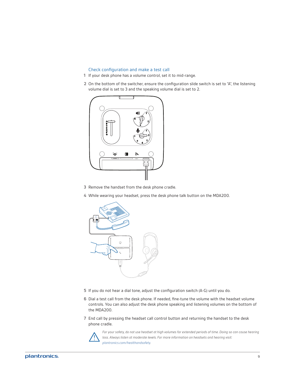 Plantronics MDA200 User Manual | Page 9 / 18