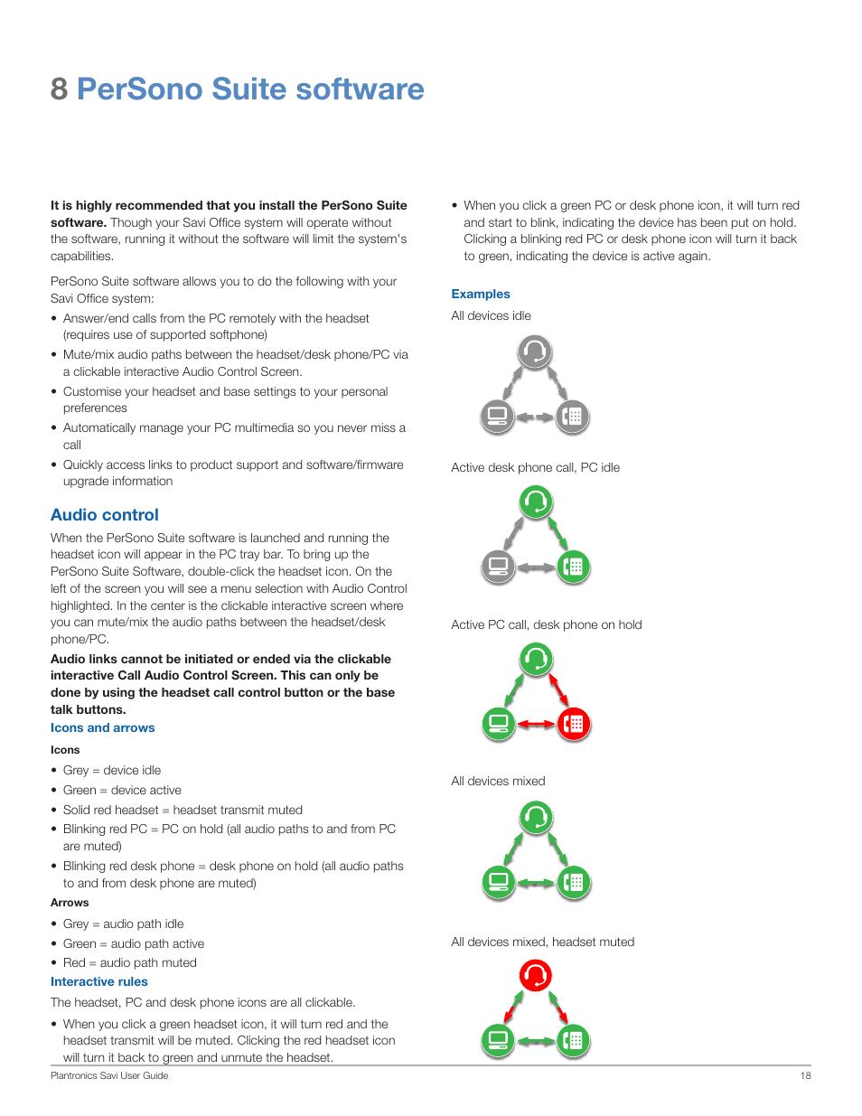 8persono suite software | Plantronics Savi Office WO200 User Manual | Page 18 / 28