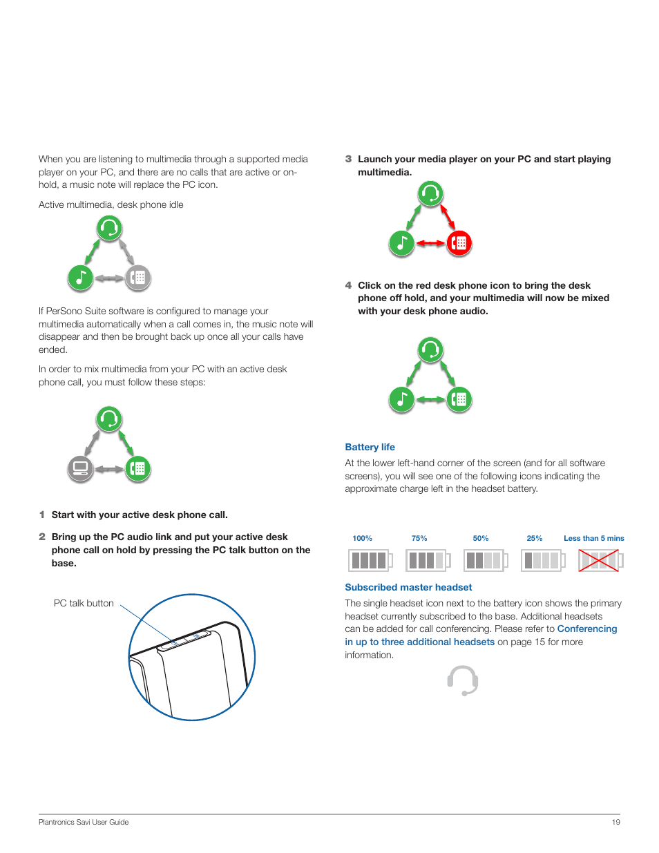 Plantronics Savi Office WO200 User Manual | Page 19 / 28