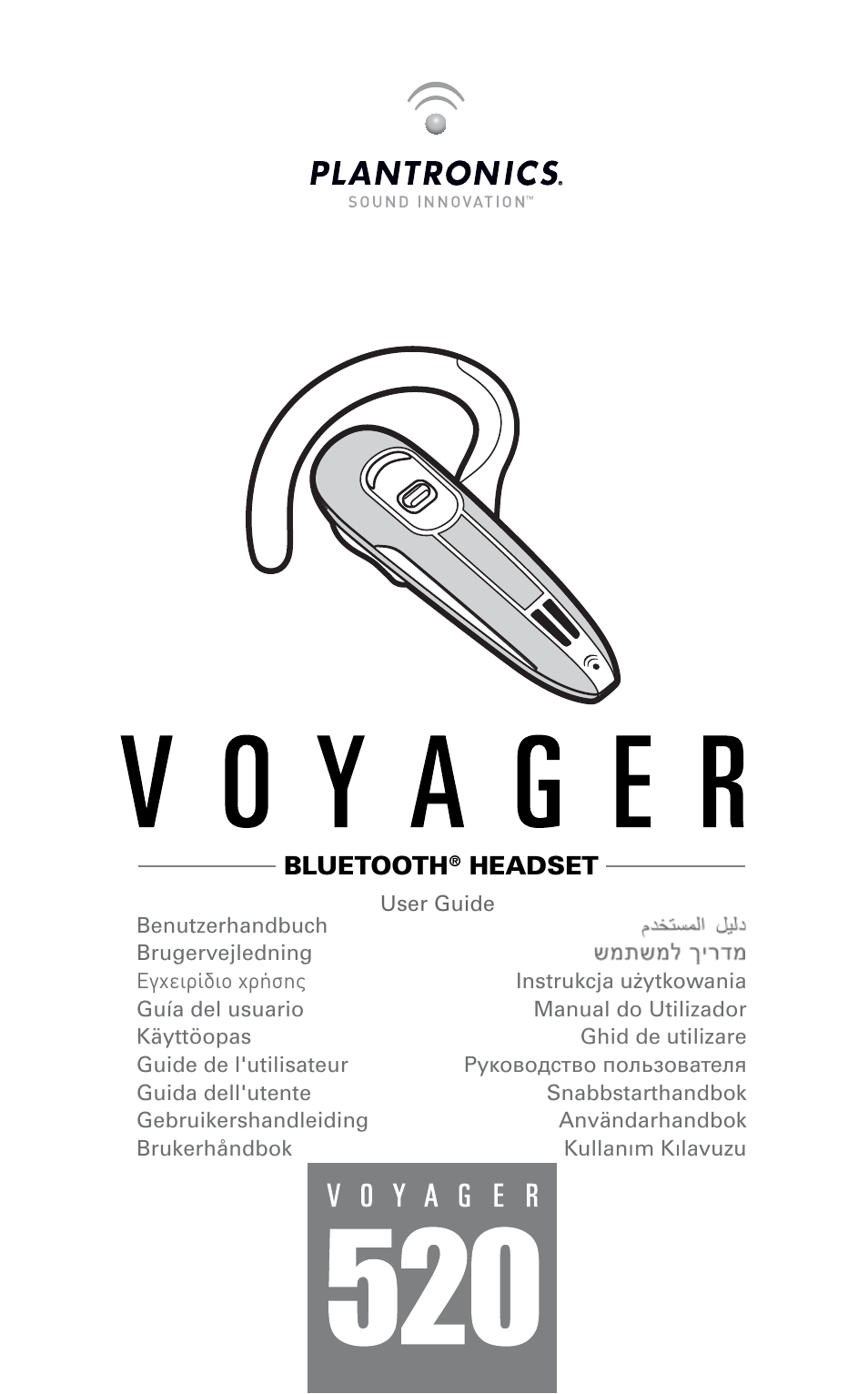 Plantronics Voyager 520 User Manual | 17 pages