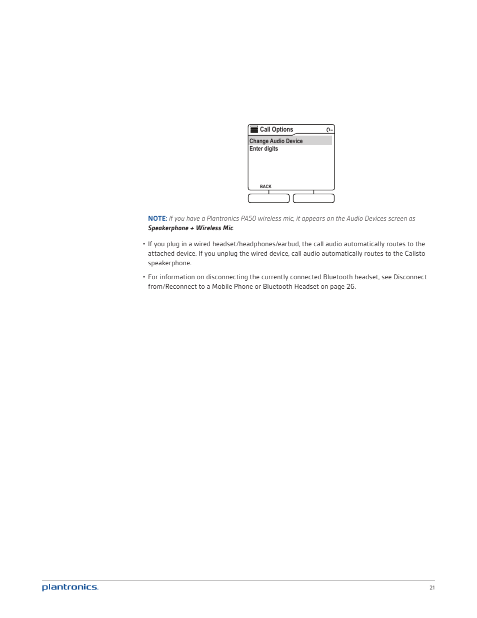 Plantronics Calisto 835 User Manual | Page 21 / 39