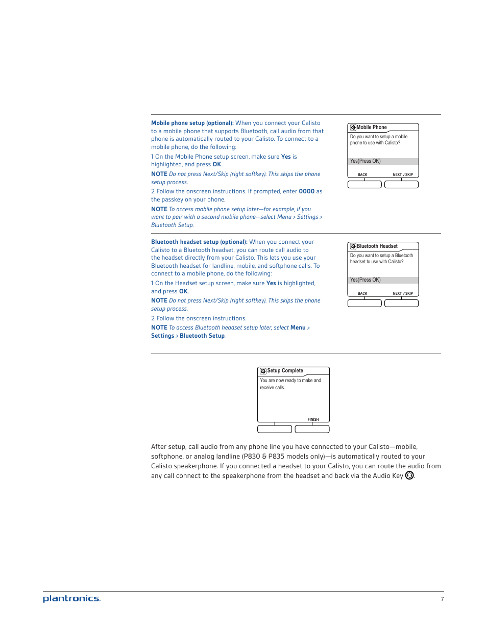 Plantronics Calisto 835 User Manual | Page 7 / 39