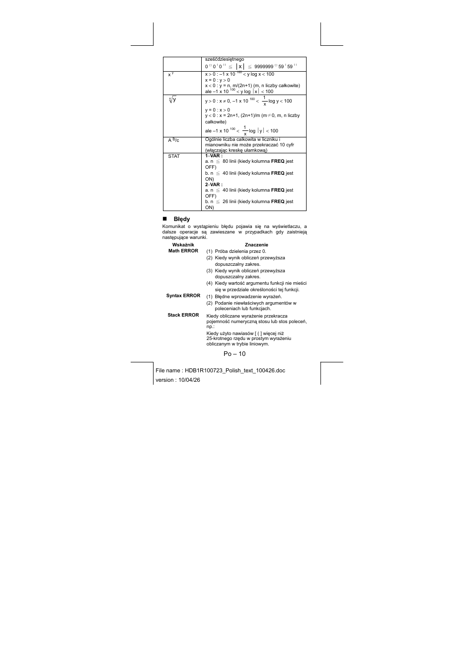 CITIZEN SR-270XPU User Manual | Page 47 / 125