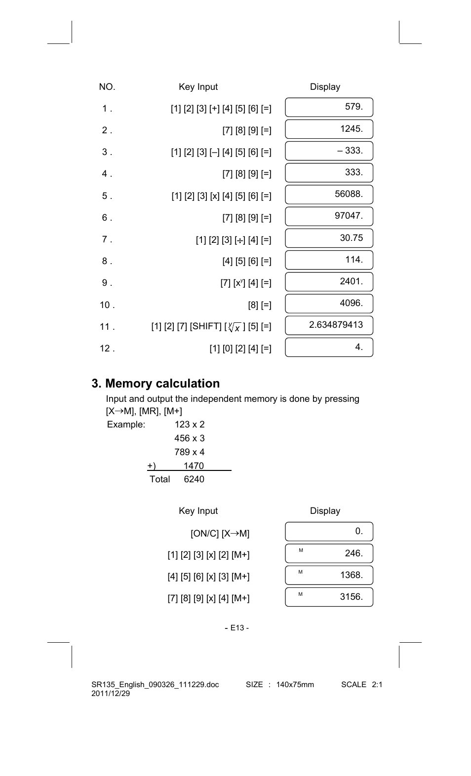 CITIZEN SR-135FRD User Manual | Page 14 / 111