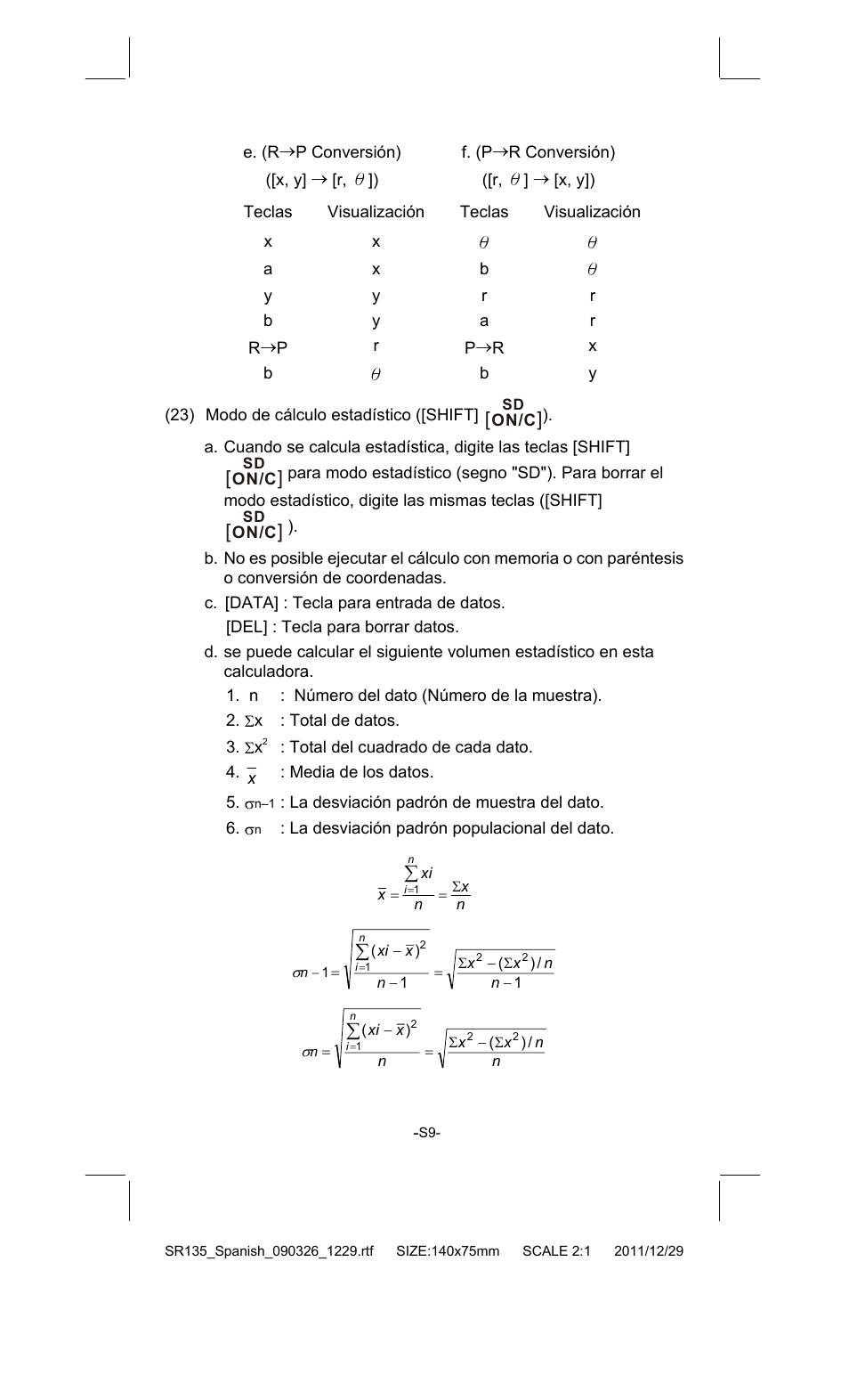 CITIZEN SR-135FRD User Manual | Page 28 / 111