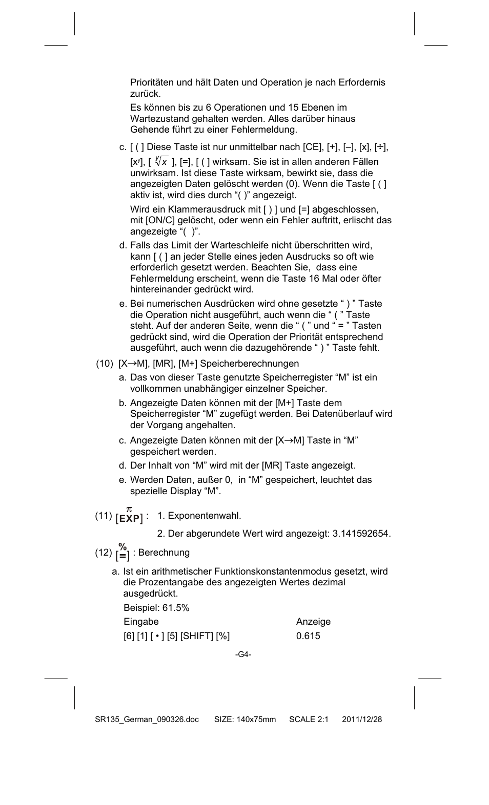 CITIZEN SR-135FRD User Manual | Page 41 / 111