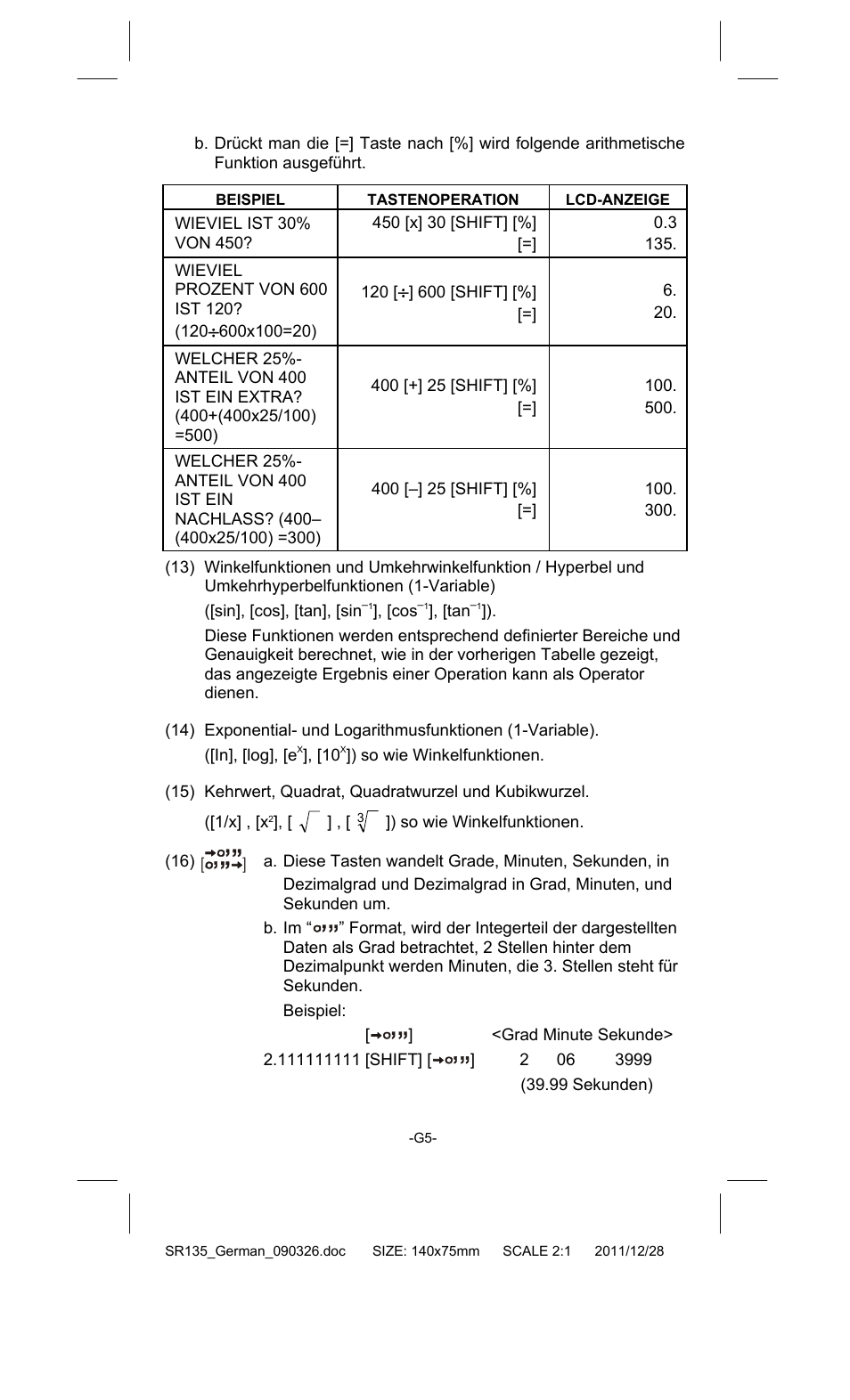 CITIZEN SR-135FRD User Manual | Page 42 / 111