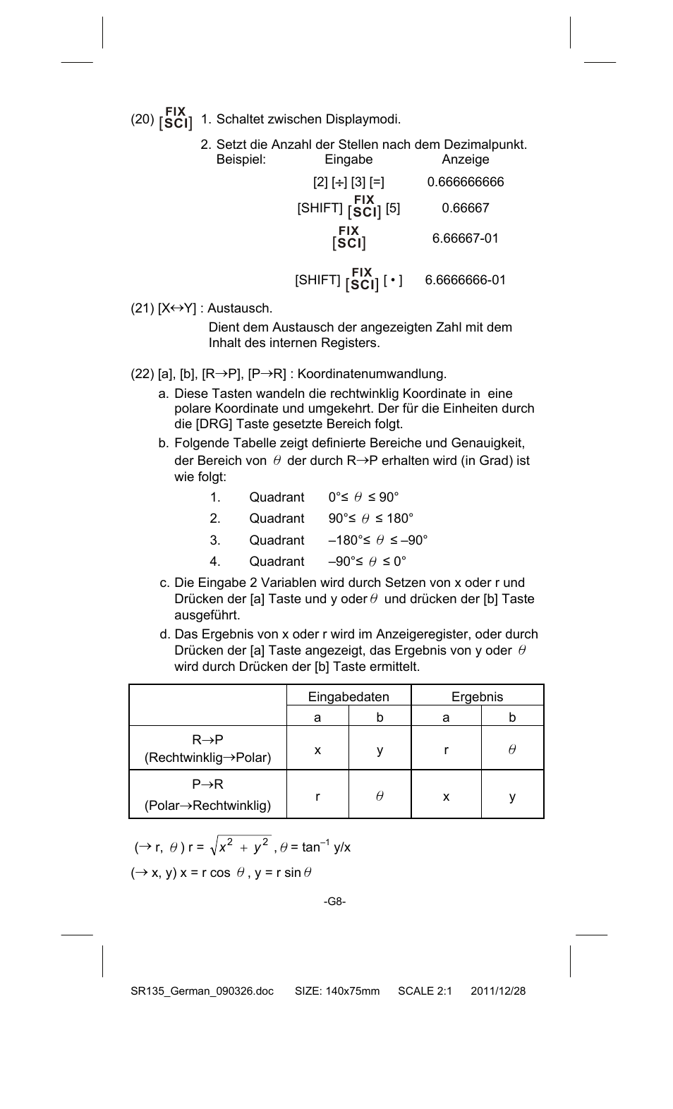 CITIZEN SR-135FRD User Manual | Page 45 / 111