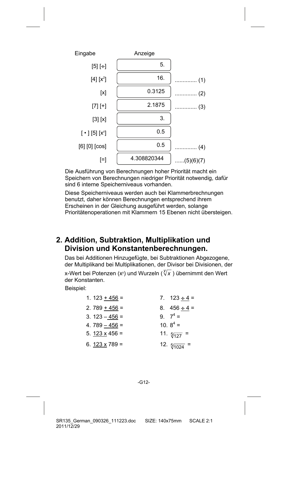 CITIZEN SR-135FRD User Manual | Page 49 / 111