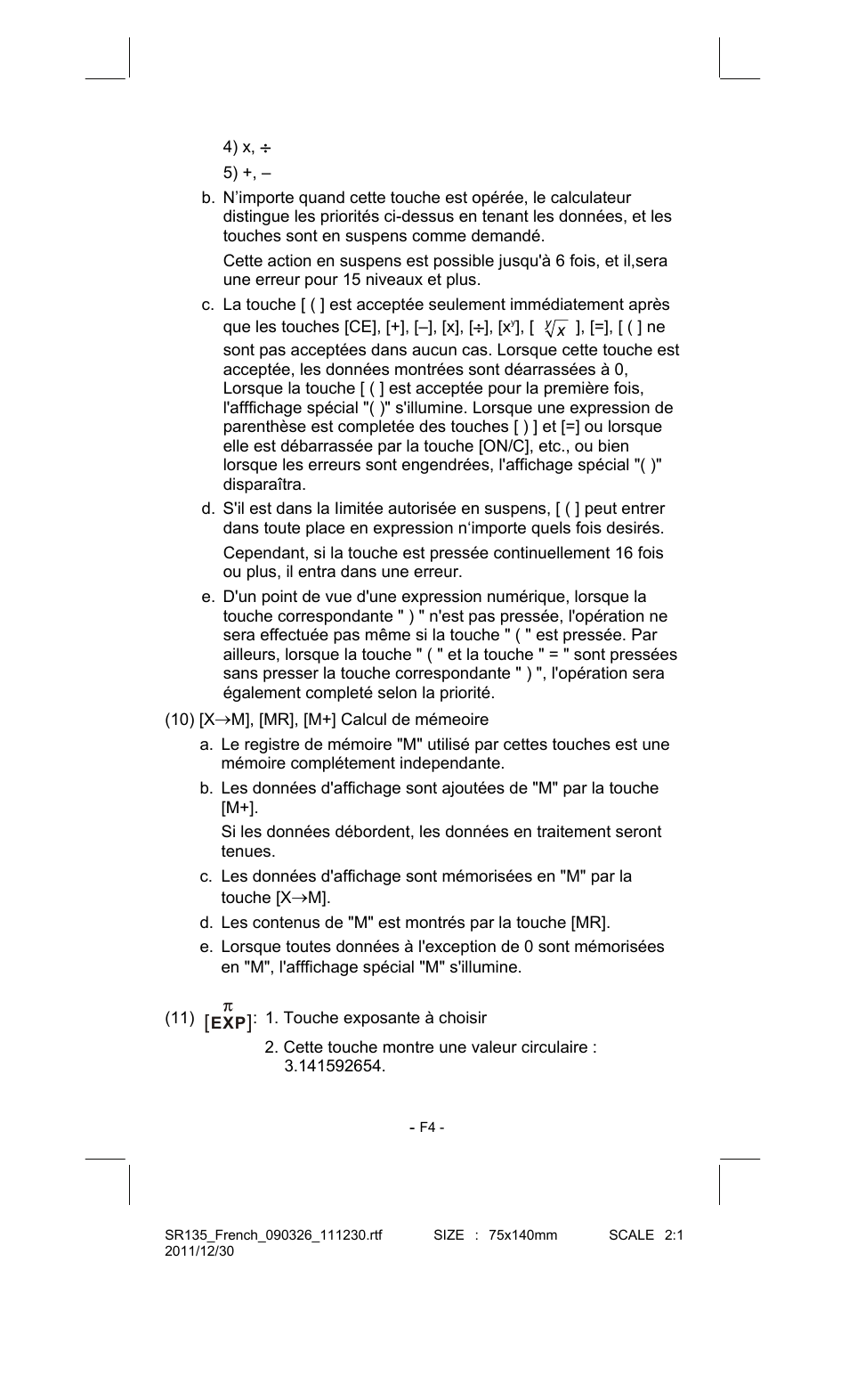 CITIZEN SR-135FRD User Manual | Page 59 / 111