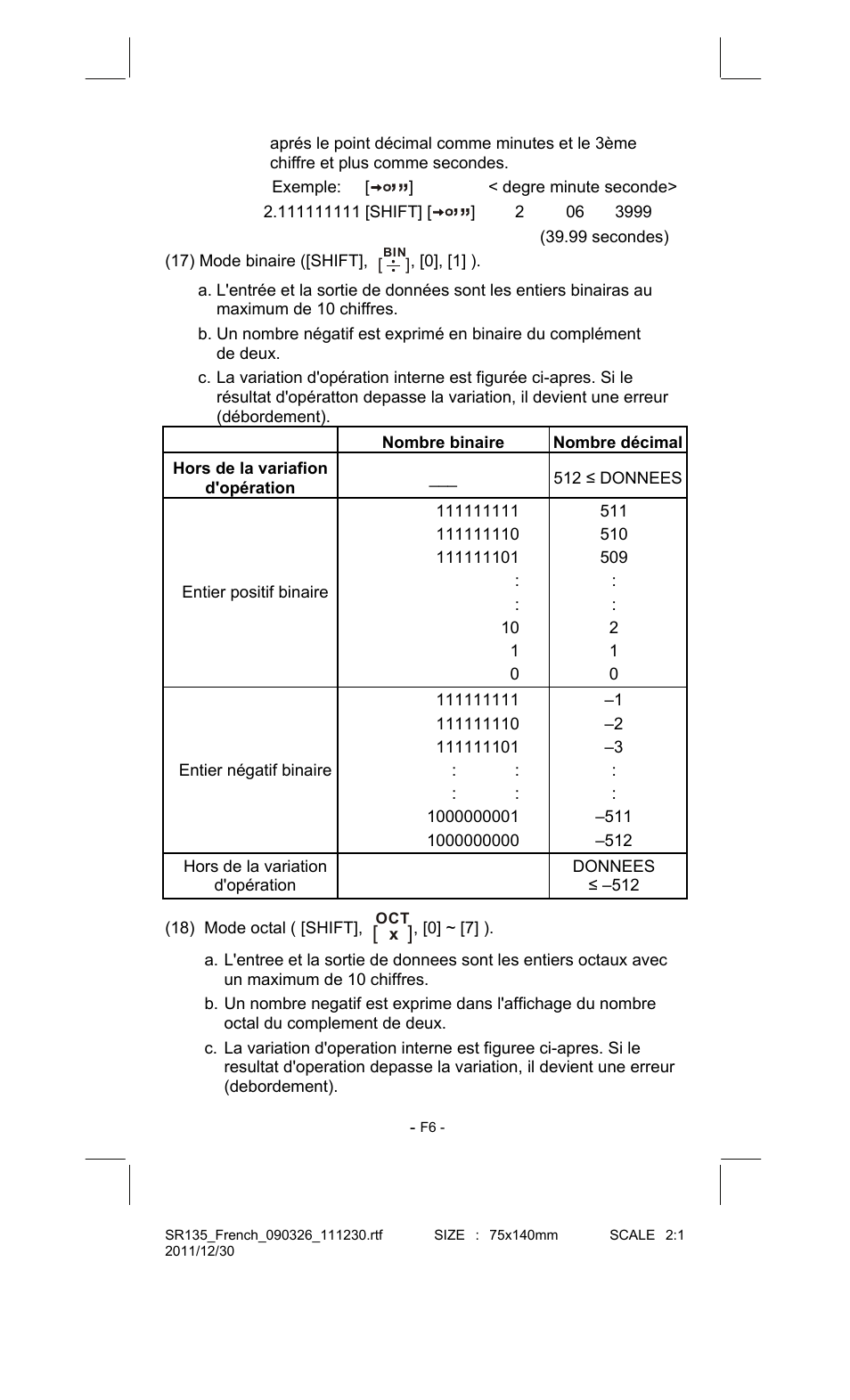 CITIZEN SR-135FRD User Manual | Page 61 / 111