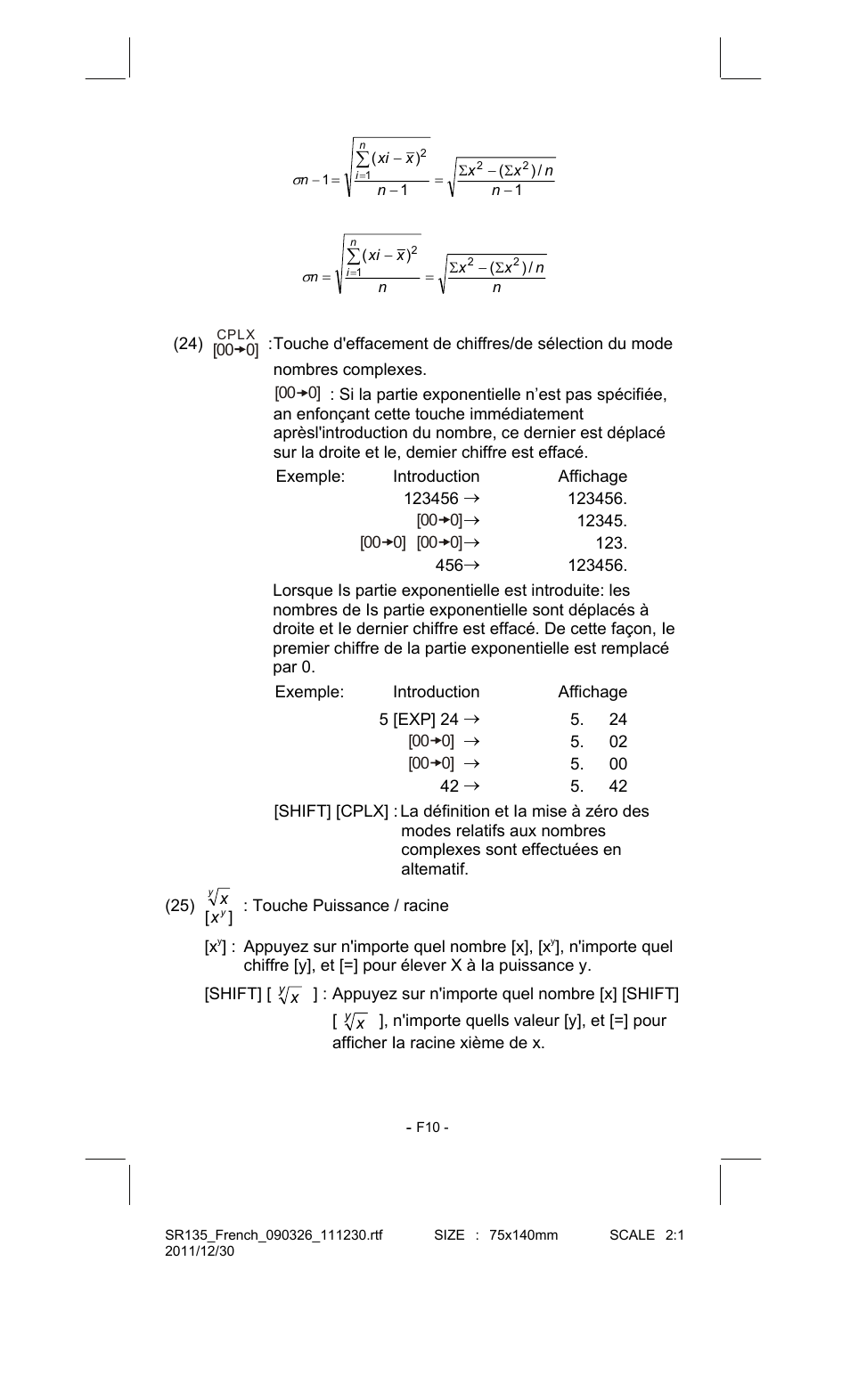 CITIZEN SR-135FRD User Manual | Page 65 / 111