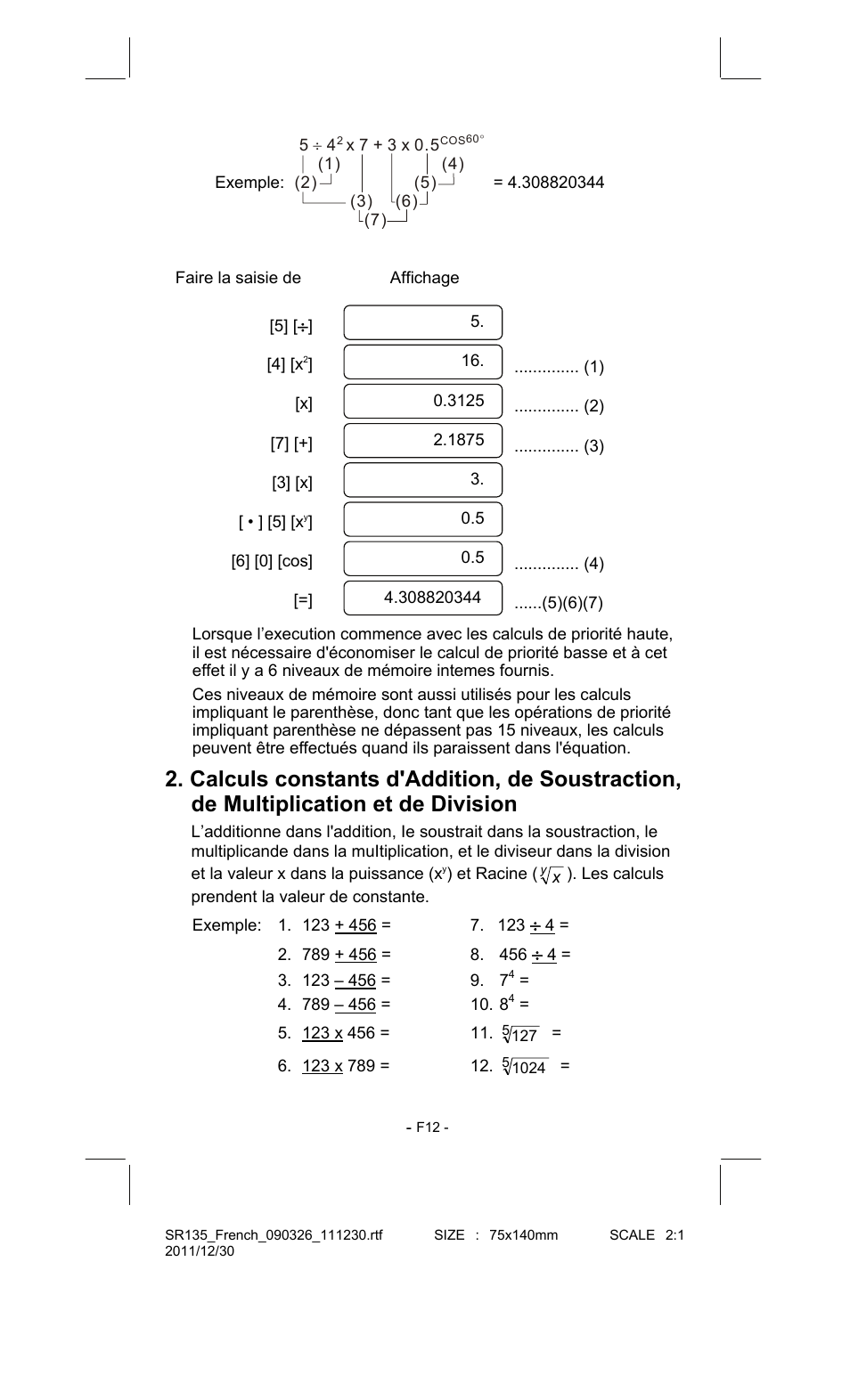 CITIZEN SR-135FRD User Manual | Page 67 / 111