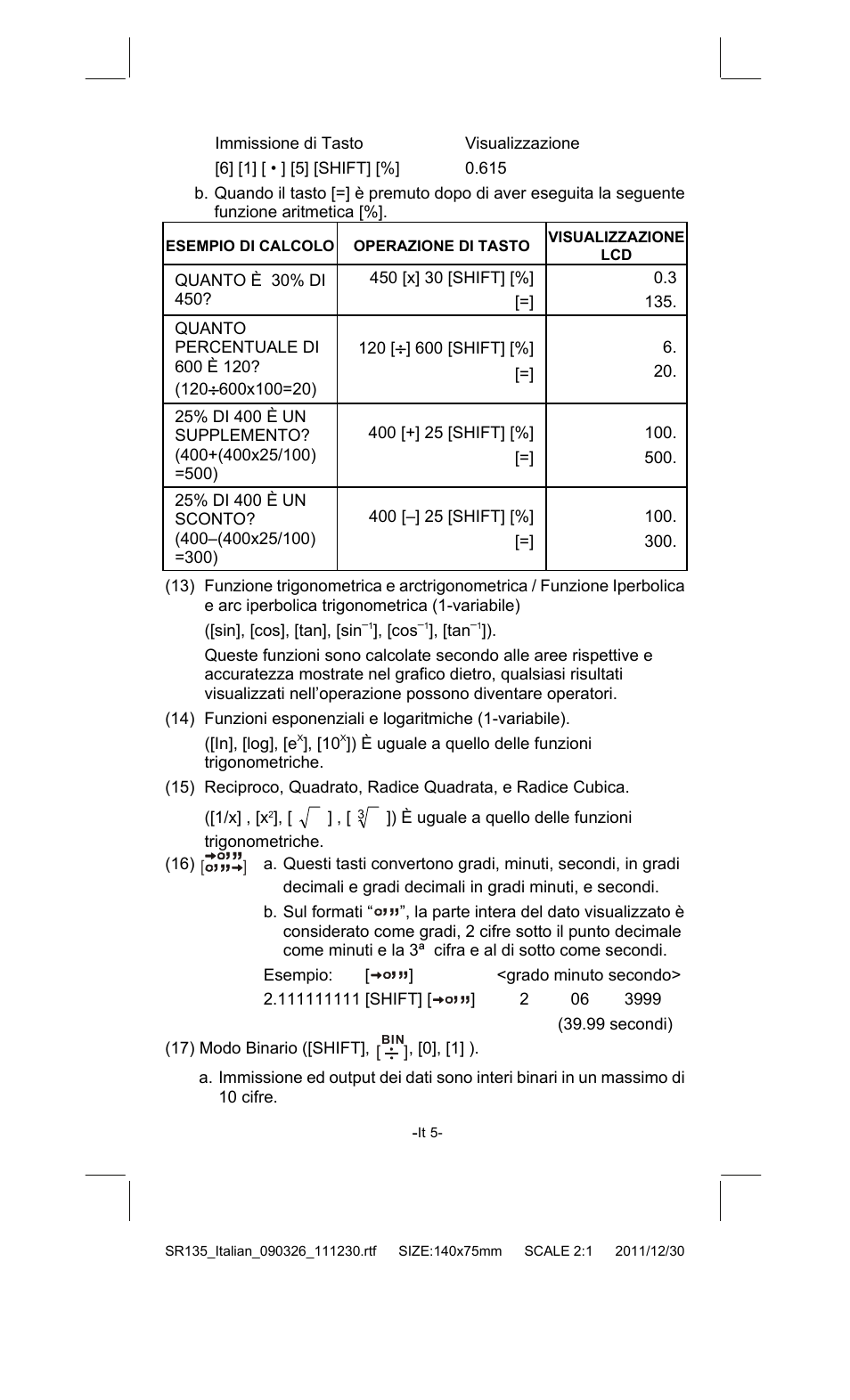 CITIZEN SR-135FRD User Manual | Page 78 / 111