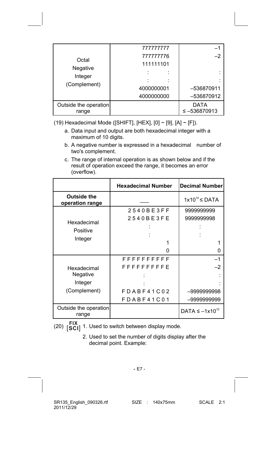 CITIZEN SR-135FRD User Manual | Page 8 / 111